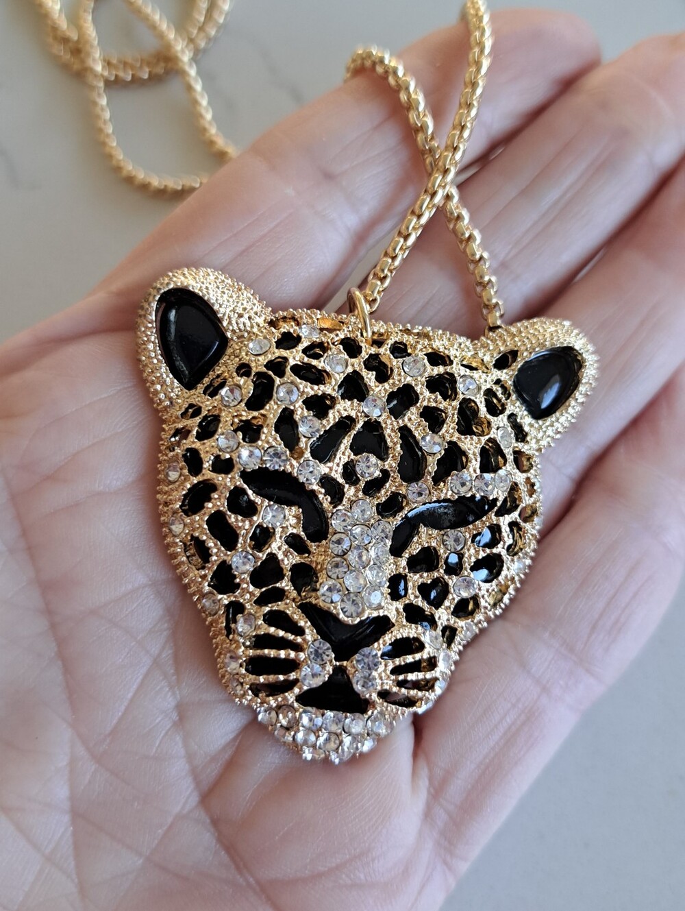 Lg. Leopard Necklace, Men's or Women - Picture 3 of 5